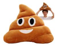 CLIUNT Poop Plush Pillow, 30 cm Cojín con Forma de Caca,Cojín de Peluche Redondo, Lindo Caca Juguete Muñeca Creativa Heces Emoji Emoticon Cojín Juguete Cojín Hogar Decoración Bonito Regalo