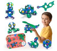 Clixo Crew 30 Piezas - Juguete magnético Flexible y Duradero, diseño Modular Stem estimula Creatividad. Juego multisensorial. Juega en Cualquier Lugar