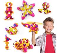 Clixo Crew 30 Piezas - Juguete magnético Flexible y Duradero, diseño Modular Stem estimula Creatividad. Juego multisensorial. Juega en Cualquier Lugar