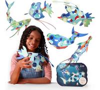 Clixo Ocean Creatures Pack - Juguete magnético de construcción Que Brilla en la Oscuridad - 24 Piezas magnéticas Flexibles para exploración submarina y Aventura. Juguete imaginativo Stem. Regalo para