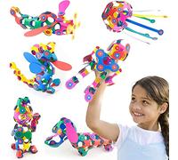 Clixo Super Rainbow, Paquete de 60 Piezas - Juguete Magnético Portátil y Flexible para Juego Creativo Stem. Ideal para Niños Curiosos. Edades 4 a 99