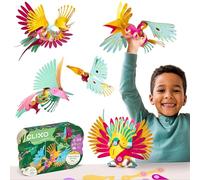 Clixo Tropical Birds Pack 22 Piezas. Juego de Construcción Magnético Steam con Mecanismo Personalizado de Batido de Alas para Juego Creativo, Edades 6+