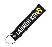 Clj Charles Le Jeune. Llavero NUCLEAR LAUNCH KEY, sintético, color negro, fantasía.