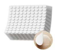 CLKE 1000 pastillas adhesivas de doble cara, pastillas de doble cara de acrílico transparente, puntos adhesivos multiusos, sin traza, para bricolaje, decoración, redondos, blancos, 10 mm
