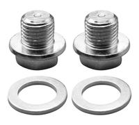 CLKE 2 tornillos de drenaje de aceite M16 x 1,5 mm para Peugeot CitroenSubaru, junta de tornillo de drenaje de aceite para coche, cárter de aceite, tornillo de drenaje de aceite con anillo de sellado
