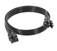 CLKE Cable PCIE para Corsair, 65 cm, PSU de 8 pines a 6+2 pines macho a macho, adaptador de GPU PCIE para Thermaltake, cable de extensión de fuente de alimentación modular para ARESGAME