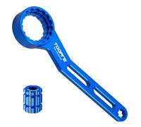 CLKE Extractor de bielas multifuncional 6 en 1, juego de herramientas para bicicleta, herramienta de pedalier, llave de pedal (12/16 dientes) para Hollowtech II compatible con BBR60/BB80/BB51/PF30