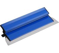 CLKE Hoja de yeso de 25 cm, kit de paleta de yeso de acero inoxidable, paleta de acabado de pintura, herramientas de enlucido de pared para cemento y hormigón (azul)