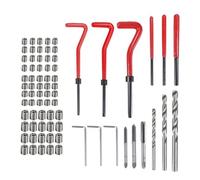 CLKE - Red de rosca, helicoil, M5 M6 M8, roscado, 75 piezas de reparación de roscas M5 M6 M8 Kit de reparación de roscas reportado Helicoil inserto