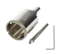 CLKE - Sierra de campana de 35 mm, diamante, broca de azulejo con broca guía centrador, abridor de cristal para corte de azulejos, vidrio, cerámica, piedra microcristalina, granito