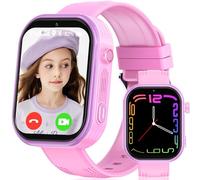 clleylise 4G Reloj Inteligente Niño, Reloj Inteligente Niña, Smartwatch GPS para niños, Videollamada, IP68 Resistente, Voz, Llamada SOS, Juego, Regalos para niños y niñas de 4 a 16 (Rosa 4g)
