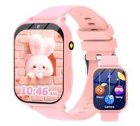 clleylise Reloj Inteligente Niño/Niña - Smartwatch para Niños con Monitor de Sueño, Modos de Deporte, Contador de Calorías, 18+ Juegos Educativos Niños de 4+ Años (Rosa)