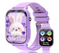 clleylise Reloj Inteligente Niño/Niña - Smartwatch para Niños con Monitor de Sueño, Modos de Deporte, Contador de Calorías, 18+ Juegos Educativos Niños de 4+ Años (Morado)