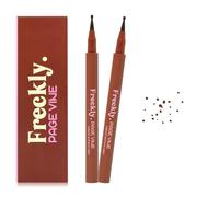 CLLFUU Bolígrafo de pecas, sello de pecas sintéticas, impermeable, maquillaje de pecas falsas, de larga duración, secado rápido, natural, realista, suave, punteado, 2 unidades, 03 oscuro