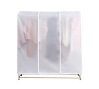 CLLoom Big Cubierta Funda para Burro, Perchero Transparente Ropa con Cubierta, Perchero Ropa para Almacenamiento, Resistente A Prueba Polvo, Impermeable, Cremallera Resistente (A,110 * 50 * 150cm)