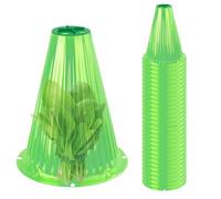 Cloches for Plants, Reusable Bell Plant Cover, Seedling Covers, Multifunctional Sapling Protectors, Reusable Covering, 9.4in/8.0inch for Optimal Plant Health