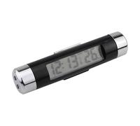 Clock For Car Dashboard - Auto Air Outlet Watch,Multifunctional 2-in-1 Car Clocks And Temperature Gauge For Dashboard With Blue Backlight