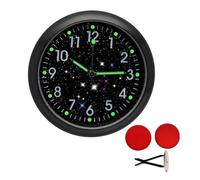 Clock for Car Dashboard, Quartz Luminous Vintage Watch with Clip & Sticker Mount, Mini Pocket Clock for Car, Motorcycle, Vehicle Interior, Dashboard, and Air Vent Decoration Stylish Driving
