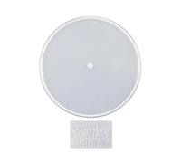 Clock Resin Mold - Round Time Design, Wall Clock Casting Shape, Epoxy Resin CastingFrame, Silicone Time Form | Home Decor Craft Casting Wax Soap Clay Art Studio Display
