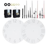 Clock Resin Mold Set - Silicone DIY Casting Mold with Clock Hands, 2pc | Includes Movement Mechanism Kit, for Wall Craft & Home Decor Making