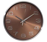 Clockswise Moderno Reloj de Pared Redondo de Aluminio Decorativo para Sala de Estar, Cocina, Comedor, Dorado (QI004511.GD)