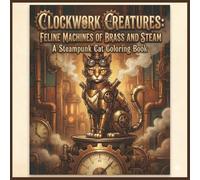 Clockwork Creatures: Feline Machines of Brass and Steam: A Steampunk Cat Coloring Book
