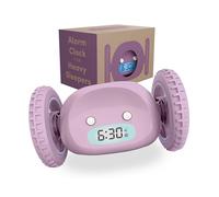CLOCKY Reloj Despertador Potente Ruidoso Sonido Muy Fuerte para Dormilones Sordos Sueño Profundo Adultos Niños Dormitorio, Despertador Digital Inteligente con Ruedas Se Mueve, Regalo Divertido (Menta)