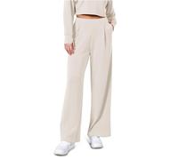 Clode Ladies Work Business Trousers Straight Leg High Waist Casual Work Business Pants Loose Fit Plain Bottoms with Pockets C-72