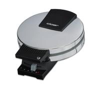 Cloer 285 Gofrera para gofres heladoss, 800 vatios, Área de horneado 15 cm, Placas para hornear pesadas, nivel de tostado infinitamente seleccionable, señal acústica y lámparas piloto, cromado