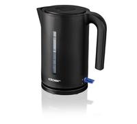 Cloer 4110 Hervidor de agua, 2200 vatios, indicador de nivel de agua grande, Protección contra el sobrecalentamiento y la ebullición en seco, 1,7 litros, negro