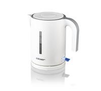 Cloer 4121 Hervidor de agua, 2200 vatios, indicador de nivel de agua grande, Protección contra el sobrecalentamiento y la ebullición en seco, 1,2 litros, blanco
