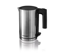 Cloer 4990 Hervidor de agua "David", 1960 vatios, 0,8 litros, protección contra el sobrecalentamiento y la ebullición en seco, contenedor de acero inoxidable mate, filtro de cal extraíble