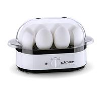 Cloer 6081 Cocedor de huevos eléctrico con señal acústica, para 6 huevos, 350 vatios, blanco