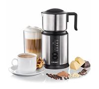 Cloer 7789 Espumador de leche eléctrico, para hasta 450 ml, espuma de leche fría o templada, chocolate caliente, diferentes modos seleccionables, 500 vatios, bobina espumante magnetica