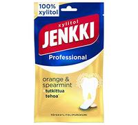 Cloetta Jenkki Xylitol Orange Spearmint Chicle 4 Packs of 90g