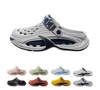Clogs for Men Lightweight Slip-On Garden Shoes for Yard Work, Beach Walks & Everyday Comfort (Gray,42-43)