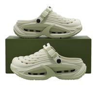 Clogs for Men, Mens EVA Summer Beach Shoes with Hollow Thick Sole, Non-Slip Quick-Dry Outdoor Garden Sandals (42,#C)