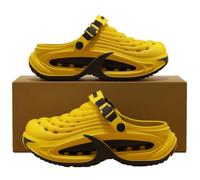 Clogs for Men, Mens EVA Summer Beach Shoes with Hollow Thick Sole, Non-Slip Quick-Dry Outdoor Garden Sandals (40,#B)