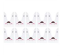 Cloimei 10 bolsas de embalaje dulces de dibujos animados lindos bolsas de almacenamiento de galletas de caramelo de oreja larga DIY para decoraciones de fiesta para hornear en casa (Bolsa de