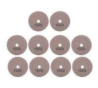 Cloimei 10 discos de lijado de 3.0 in, almohadillas para pulir diamantes, mármol, piedras de hormigón, error de malla 1500 2029, almohadilla de pulido en seco y húmedo para piedra,