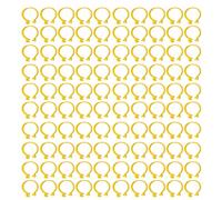 Cloimei 100 Bandas de plástico Reutilizables para Patas de Aves de Corral, Anillos de Tobillo para identificación y Marcado de cría, Anillos para pies Ligeros y duraderos (25mm)