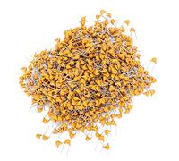 Cloimei 1000 condensadores cerámicos de 0,1 UF y 104 V, de disco monolítico, con cable axial, de baja potencia y fijos, CC 50 V, para componentes electrónicos y placas de circuitos