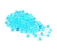 Cloimei 1000 cuentas acrílicas transparentes de 0.236 in, relleno de florero premium, decoración para fiesta de boda, adorno artesanal, brillante como mesa, accesorios de decoració (Azul)