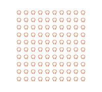 Cloimei 100PCS 8mm Bandas para Patas de Paloma Anillos de Identificación de Plástico para Marcado y Seguimiento de Aves Anillos para Pies de Aves Reutilizables y Duraderos para PAL (Naranja)