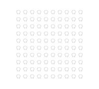 Cloimei 100PCS 8mm Bandas para Patas de Paloma Anillos de Identificación de Plástico para Marcado y Seguimiento de Aves Anillos para Pies de Aves Reutilizables y Duraderos para PAL (Blanca)