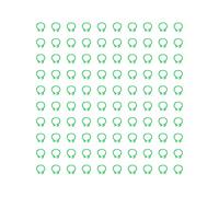 Cloimei 100PCS 8mm Bandas para Patas de Paloma Anillos de Identificación de Plástico para Marcado y Seguimiento de Aves Anillos para Pies de Aves Reutilizables y Duraderos para PAL (Verde)