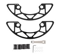 Cloimei 104 BCD Protector de Plato 34 36T Aleación de Aluminio Cubierta Protectora de Cadena de Bicicleta de Montaña Protector de Plato Simple Ancho Estrecho para Bicicleta Durable (Negra)