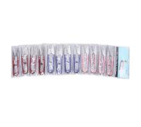 Cloimei 12 Piezas Mini Tijeras de Coser de Metal de Primera Calidad para Manualidades, Sastrería, Acolchados, Proyectos de Bordado, Cortahilos Portátiles y Duraderos con Acción de