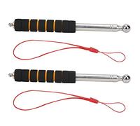 Cloimei 2PCS Martillo de Tambor Vacío Profesional Herramienta de Inspección Telescópica 130CM Acero Inoxidable 304 Resistente con Mango de Esponja Antideslizante Diseño de Doble Ra