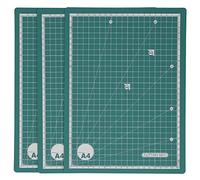 Cloimei 3 alfombrillas de corte autocurativas tamaño A4, 2 colores, almohadilla de corte artesanal de doble cara para obras de arte DIY, grabado, escritura, dibujo, tallado de sell